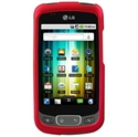 Picture of Rubberized SnapOn Cover for LG Optimus T P509 - Pink